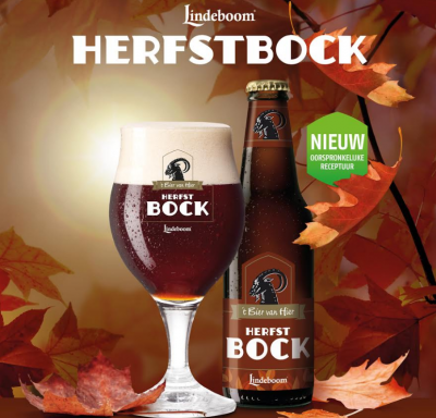 Lindeboom Herfstbock flesje en glas